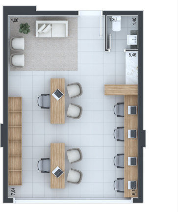 Imagem Sala Comercial à Venda, 72 m² em água Verde - Curitiba Imagem Sala Comercial à Venda, 72 m² em água Verde - Curitiba