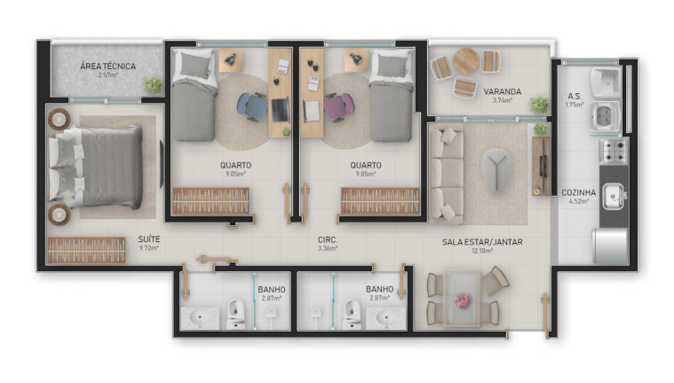 Imagem Imóvel com 2 Quartos à Venda, 61 m² em Praia De Itaparica - Vila Velha Imagem Imóvel com 2 Quartos à Venda, 61 m² em Praia De Itaparica - Vila Velha