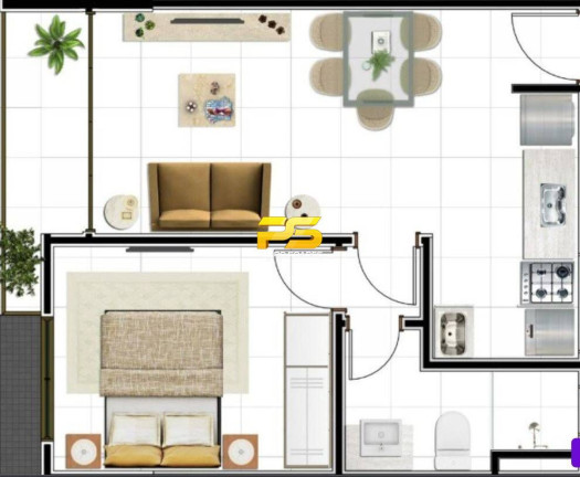 Imagem Apartamento com 1 Quarto à Venda, 40 m² em Intermares - Cabedelo Imagem Apartamento com 1 Quarto à Venda, 40 m² em Intermares - Cabedelo