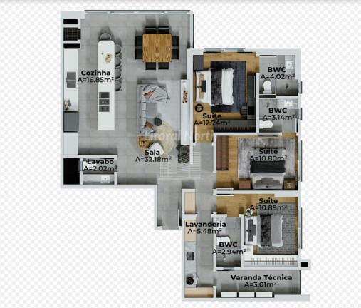 Imagem Apartamento com 3 Quartos à Venda, 125 m² em Fazenda - Itajaí Imagem Apartamento com 3 Quartos à Venda, 125 m² em Fazenda - Itajaí