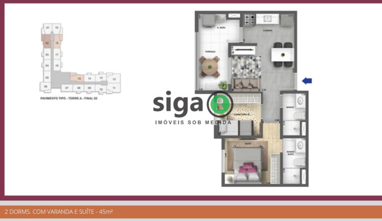 Imagem Apartamento com 2 Quartos à Venda, 56 m² em Campo Limpo - São Paulo Imagem Apartamento com 2 Quartos à Venda, 56 m² em Campo Limpo - São Paulo