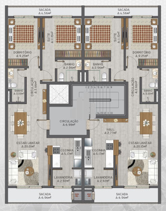 Imagem Apartamento com 2 Quartos à Venda, 100 m² em Passo De Torres - Passo De Torres