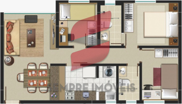 Imagem Apartamento com 3 Quartos à Venda, 75 m² em Boa Vista - Curitiba