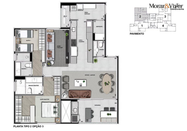 Imagem Apartamento com 3 Quartos à Venda, 131 m² em Cabral - Curitiba