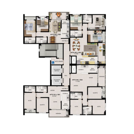 Apartamento com 3 Quartos à Venda, 71 m² em Várzea - Recife