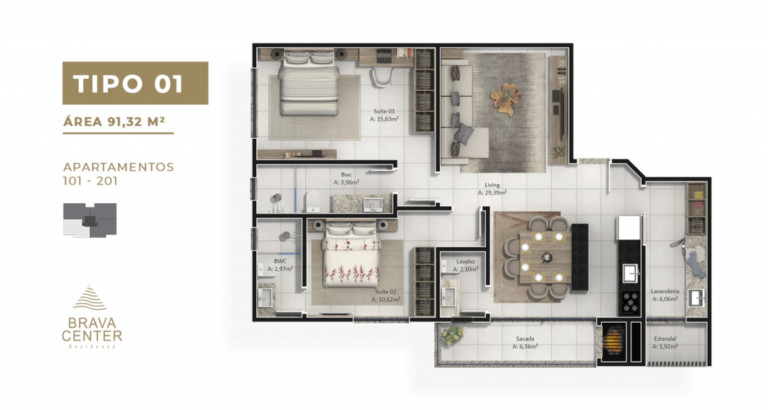 Imagem Imóvel com 2 Quartos à Venda, 90 m² em Praia Brava De Itajaí - Itajaí Imagem Imóvel com 2 Quartos à Venda, 90 m² em Praia Brava De Itajaí - Itajaí