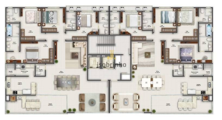 Foto do imóvel Apartamento com 4 Quartos à Venda, 185 m² em Centro - Itapema