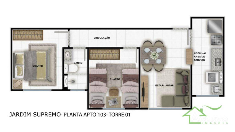 Imagem Apartamento com 2 Quartos à Venda, 42 m² em São Pedro - Juiz De Fora Imagem Apartamento com 2 Quartos à Venda, 42 m² em São Pedro - Juiz De Fora