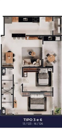 Imagem Apartamento com 2 Quartos à Venda, 74 m² em Guilhermina - Praia Grande