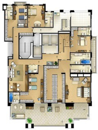 Apartamento com 4 Quartos à Venda, 607 m² em Panamby - São Paulo