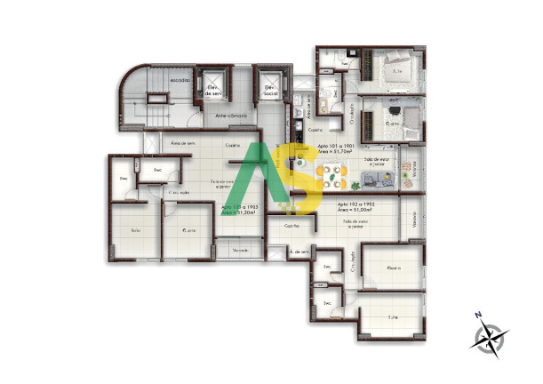Imagem Imóvel com 2 Quartos à Venda, 51 m² em Hipódromo - Recife Imagem Imóvel com 2 Quartos à Venda, 51 m² em Hipódromo - Recife