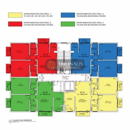 Apartamento com 2 Quartos à Venda, 59 m² em Jardim Alvinópolis - Atibaia