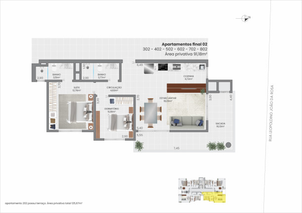 Imagem Apartamento com 2 Quartos à Venda, 103 m² em Praia Da Cal - Torres Imagem Apartamento com 2 Quartos à Venda, 103 m² em Praia Da Cal - Torres
