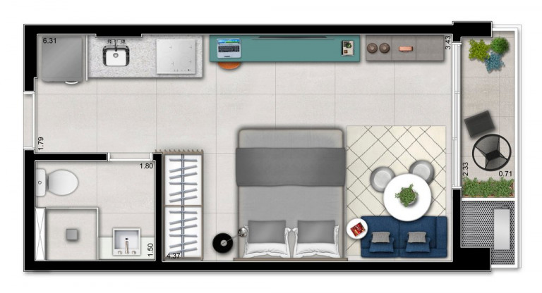 Imagem Studio com 1 Quarto à Venda, 26 m² em Vila Clementino - São Paulo Imagem Studio com 1 Quarto à Venda, 26 m² em Vila Clementino - São Paulo