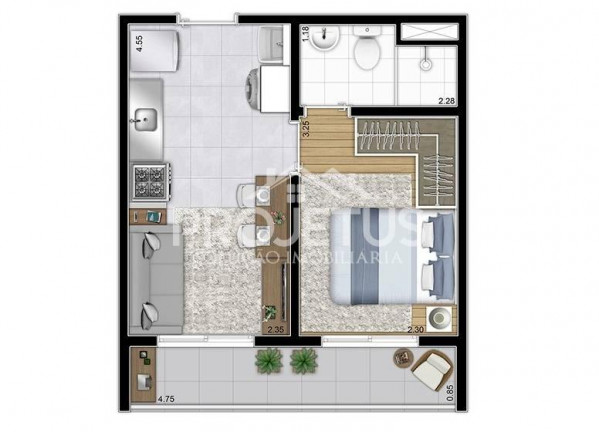 Imagem Apartamento com 1 Quarto à Venda, 38 m² em Bom Retiro - São Paulo