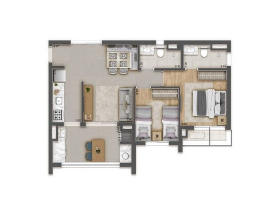 Imagem Apartamento com 1 Quarto à Venda, 38 m² em Vila Clementino - São Paulo Imagem Apartamento com 1 Quarto à Venda, 38 m² em Vila Clementino - São Paulo