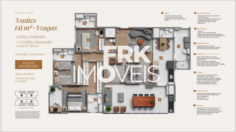 Imagem Apartamento com 3 Quartos à Venda, 141 m² em Vila Andrade - São Paulo Imagem Apartamento com 3 Quartos à Venda, 141 m² em Vila Andrade - São Paulo