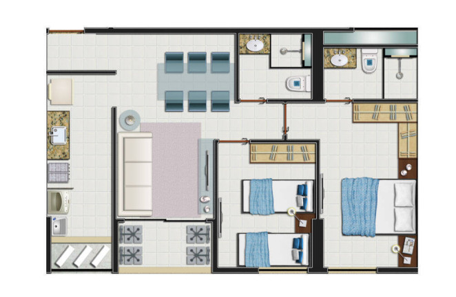 Imagem Apartamento com 3 Quartos à Venda, 66 m² em Espinheiro - Recife