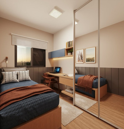 Imagem Apartamento com 2 Quartos à Venda, 59 m² em Residencial Parque Granja Cecília B - Bauru