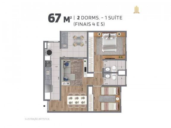 Imagem Apartamento com 2 Quartos à Venda, 67 m² em Chácara Saudáveis E Encantadoras - Jundiaí Imagem Apartamento com 2 Quartos à Venda, 67 m² em Chácara Saudáveis E Encantadoras - Jundiaí