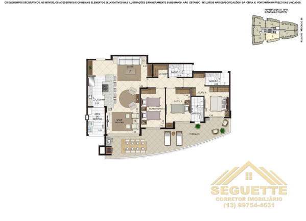 Imagem Apartamento com 3 Quartos à Venda, 101 m² em Riviera De São Lourenço - Bertioga Imagem Apartamento com 3 Quartos à Venda, 101 m² em Riviera De São Lourenço - Bertioga