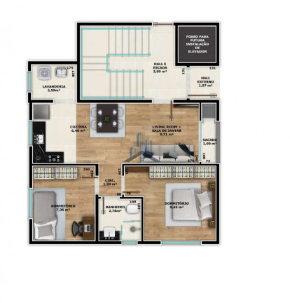 Imagem Apartamento com 2 Quartos à Venda, 48 m² em Costa E Silva - Joinville Imagem Apartamento com 2 Quartos à Venda, 48 m² em Costa E Silva - Joinville