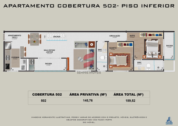 Imagem Apartamento com 3 Quartos à Venda, 126 m² em Centro - Pinhais Imagem Apartamento com 3 Quartos à Venda, 126 m² em Centro - Pinhais