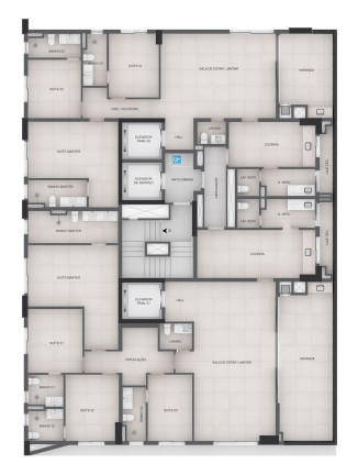 Imagem Apartamento com 4 Quartos à Venda, 217 m² em Setor Marista - Goiânia