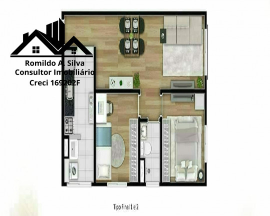 Imagem Apartamento com 2 Quartos à Venda, 50 m²em São Pedro - Osasco