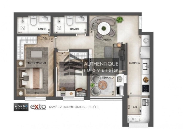 Imagem Apartamento com 3 Quartos à Venda, 82 m² em Morumbi - São Paulo Imagem Apartamento com 3 Quartos à Venda, 82 m² em Morumbi - São Paulo