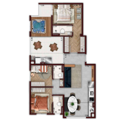 Imagem Apartamento com 2 Quartos à Venda, 49 m² em Mooca - São Paulo