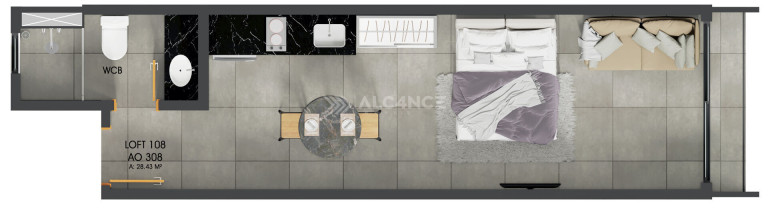 Imagem Flat com 1 Quarto à Venda, 37 m² em Intermares - Cabedelo