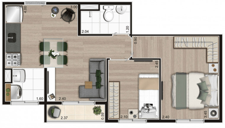 Imagem Imóvel com 2 Quartos à Venda, 37 m² em água Branca - São Paulo