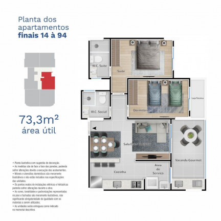 Imagem Apartamento com 2 Quartos à Venda, 73 m² em Centro - Itanhaém Imagem Apartamento com 2 Quartos à Venda, 73 m² em Centro - Itanhaém
