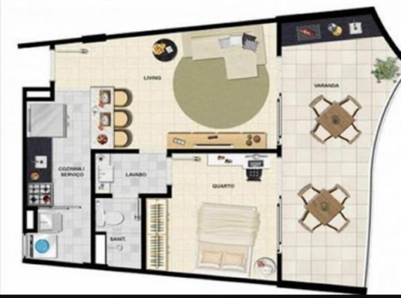 Imagem Apartamento com 1 Quarto à Venda, 59 m² em Patamares - Salvador Imagem Apartamento com 1 Quarto à Venda, 59 m² em Patamares - Salvador