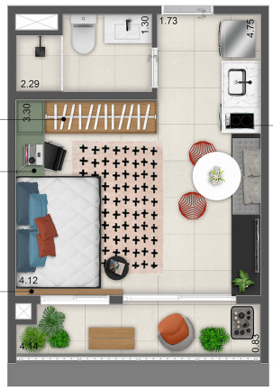 Imagem Apartamento à Venda, 25 m² em República - São Paulo Imagem Apartamento à Venda, 25 m² em República - São Paulo