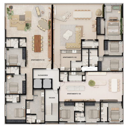 Imagem Apartamento com 4 Quartos à Venda, 160 m² em Camboinha - Cabedelo Imagem Apartamento com 4 Quartos à Venda, 160 m² em Camboinha - Cabedelo