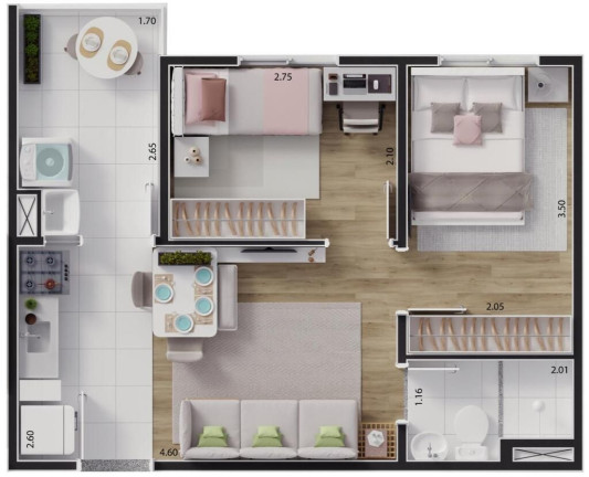Imagem Apartamento com 2 Quartos à Venda, 34 m² em Guaianases - São Paulo