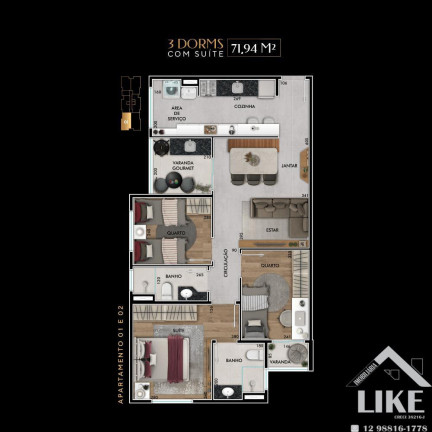 Imagem Imóvel com 3 Quartos à Venda, 20 m² em Jardim Oriente - São José Dos Campos Imagem Imóvel com 3 Quartos à Venda, 20 m² em Jardim Oriente - São José Dos Campos