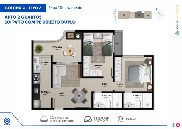 Imagem Imóvel com 2 Quartos à Venda, 64 m² em Praia De Itaparica - Vila Velha Imagem Imóvel com 2 Quartos à Venda, 64 m² em Praia De Itaparica - Vila Velha