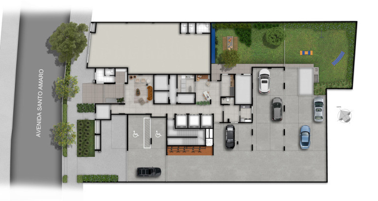 Imagem Apartamento com 2 Quartos à Venda, 37 m² em Santo Amaro - São Paulo