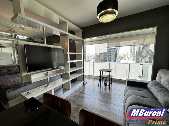 Imagem Apartamento com 1 Quarto para Alugar, 33 m² em Santo Amaro - São Paulo Imagem Apartamento com 1 Quarto para Alugar, 33 m² em Santo Amaro - São Paulo