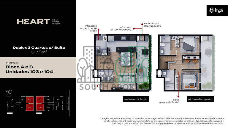 Imagem Apartamento com 3 Quartos à Venda, 85 m² em Santa Felicidade - Curitiba Imagem Apartamento com 3 Quartos à Venda, 85 m² em Santa Felicidade - Curitiba