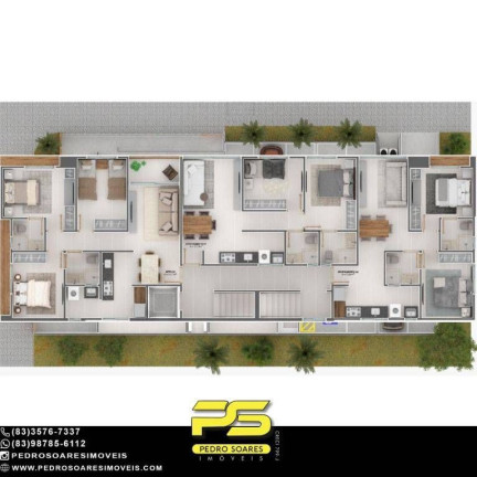 Imagem Apartamento com 3 Quartos à Venda, 85 m² em Bancários - João Pessoa