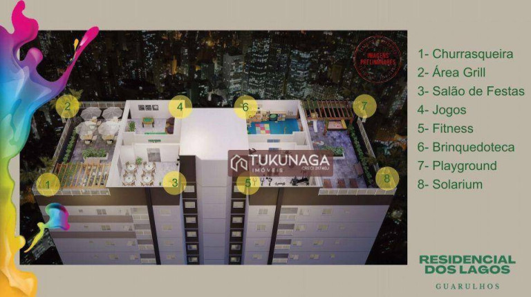 Imagem Apartamento com 2 Quartos à Venda, 51 m² em Vila Galvão - Guarulhos