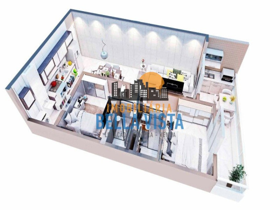 Imagem Apartamento com 2 Quartos à Venda, em Centro - São Vicente Imagem Apartamento com 2 Quartos à Venda, em Centro - São Vicente