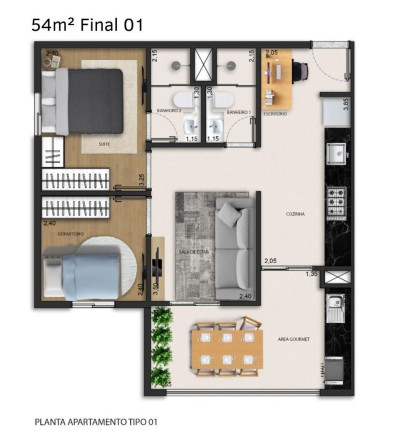 Imagem Apartamento com 3 Quartos à Venda, 62 m² em Vila Formosa - São Paulo