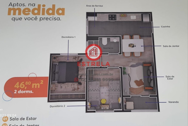 Imagem Imóvel com 2 Quartos à Venda, 48 m² em Centro - Jacareí Imagem Imóvel com 2 Quartos à Venda, 48 m² em Centro - Jacareí