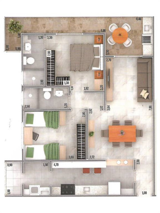 Imagem Apartamento com 2 Quartos à Venda, 83 m² em Caiçara - Praia Grande Imagem Apartamento com 2 Quartos à Venda, 83 m² em Caiçara - Praia Grande