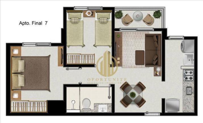 Imagem Apartamento com 2 Quartos à Venda, 47 m² em Ipiranga - Ribeirão Preto Imagem Apartamento com 2 Quartos à Venda, 47 m² em Ipiranga - Ribeirão Preto